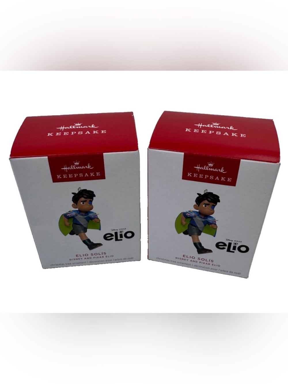 Lot Of 2 Hallmark Keepsake 2025 Disney Pixar Elio Solís Christmas Ornament New H